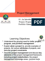 01 Intro Project Program Portfolio Management - (VV)