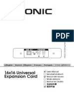 16x16 Universal Expansion Card: English Deutsch Español Français Português 日本語 简体中文