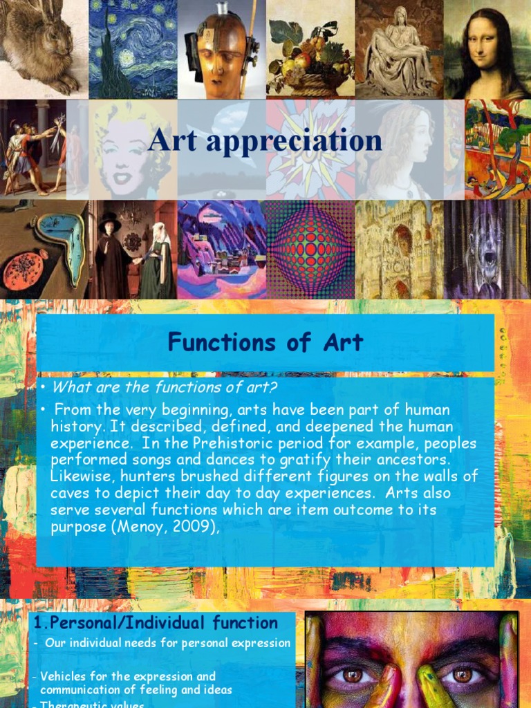 Exploring Personal Functions of Art | PDF | Representation (Arts ...
