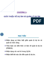 (SLIDE - QTDA) - Chương 1. Giới thiệu về Dự án và Quản lý dự án