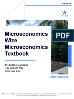 Microeconomics Wize Microeconomics Textbook: This Booklet Was Designed To Be Used With Wize Online Exam Prep