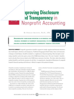 In Nonprofit Accounting: Improving Disclosure and Transparency
