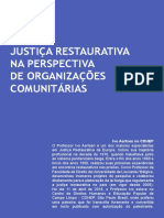 Publicação Justiça Restaurativa Na Perspectiva de Organizações Comunitárias IvoAesten