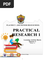 Practical Research 1 Las q2 Revised