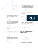 Traffic Engineering Answer Key