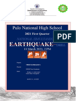 Pulo National High School: Earthquake