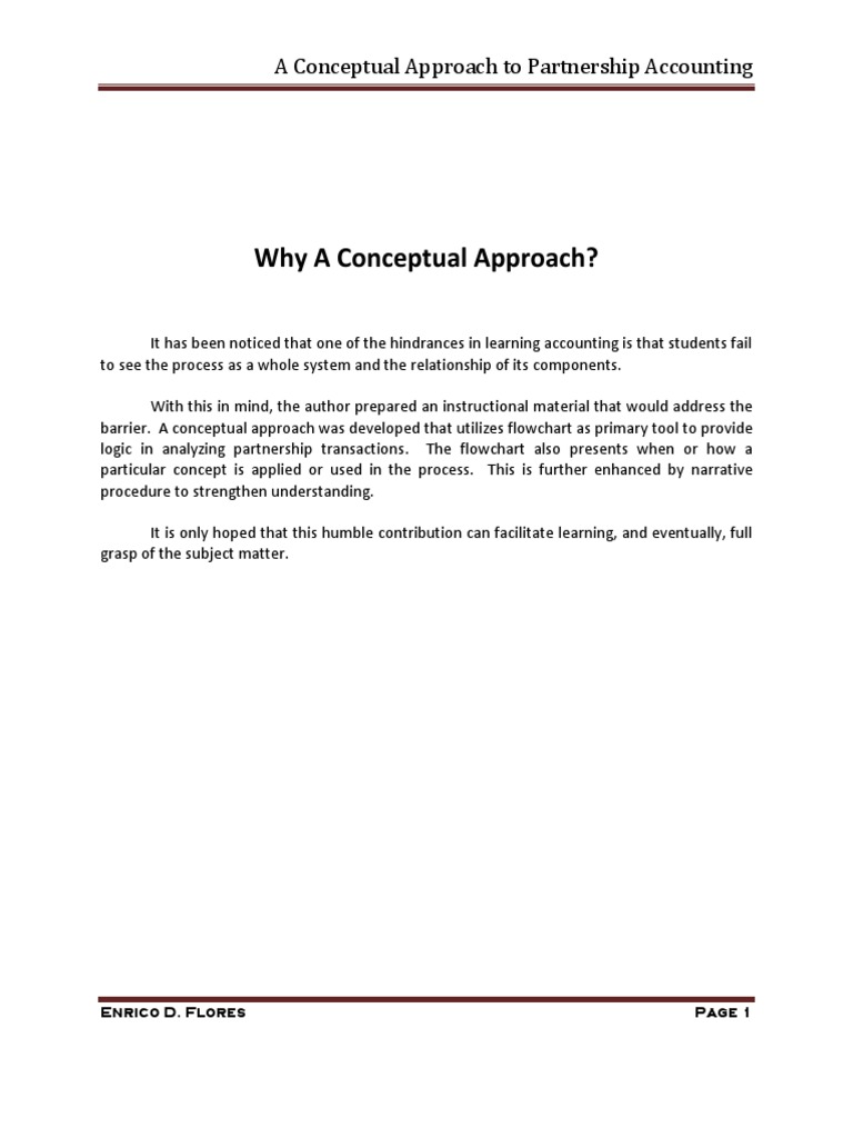 Partnership Accounting Framework Guide | PDF | Partnership | Interest