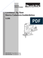 Cordless Jig Saw Sierra Caladora Inalámbrica: Instruction Manual Manual de Instrucciones