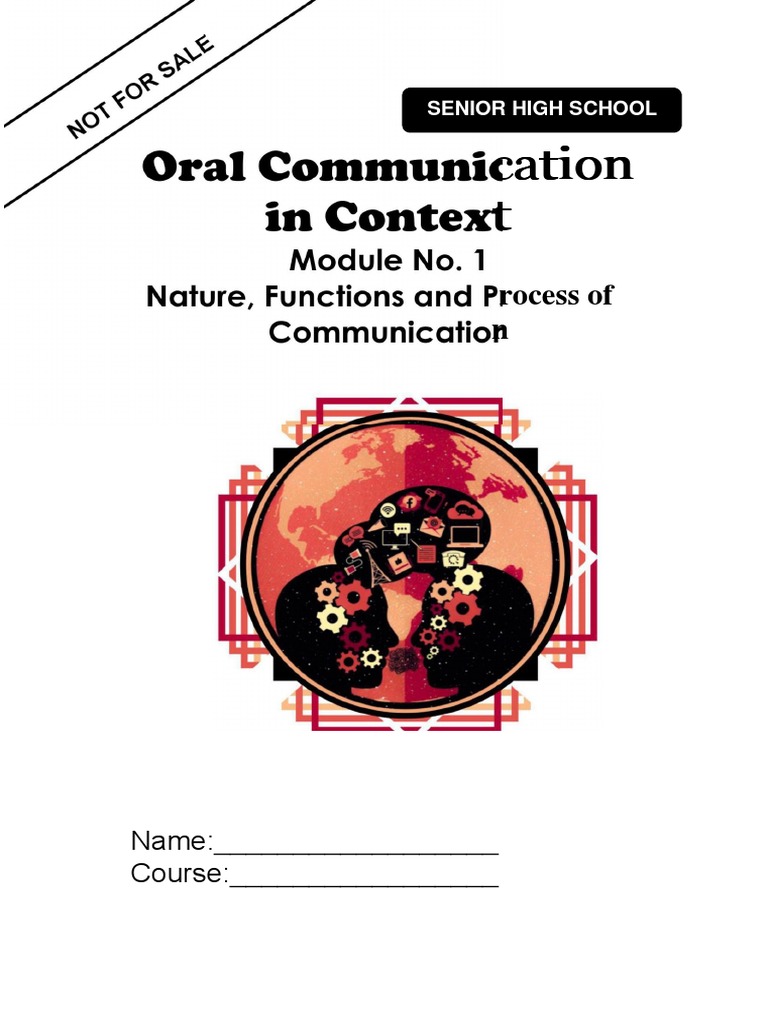 Oral Com Module 1 New | PDF | Communication | Nonverbal Communication