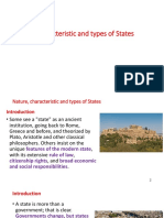 Nature, characteristics and types of states