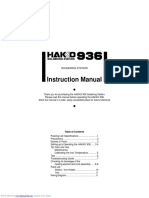 Instruction Manual: Soldering Station