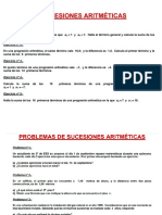 ejercicios de progresiones aritméticas