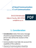 Seven Cs - Good Communication