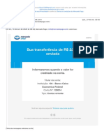 Sua Transferência Foi Enviada