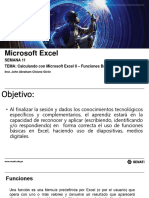 SEMANA 11- Calculando con Microsoft Excel II