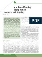 An Introduction To General Sampling Principles: Reducing Bias and Variation in Bulk Sampling