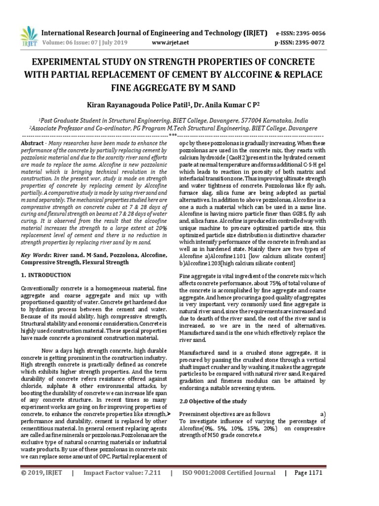 Strength Properties of Concrete | PDF | Concrete | Cement