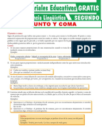 2.° secundaria - Competencia Lingüística - Uso del punto y coma [Material]