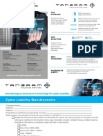 Tangram Cyber Liability Questionnaire - Insurance Partnership