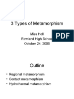 3 Types of Metamorphism