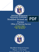 Modified School and ALS Forms: Office of Planning Service