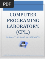 Computer Programing Laboratory. (CPL.)