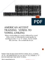 American Accent Training: Vowel To Vowel Linking