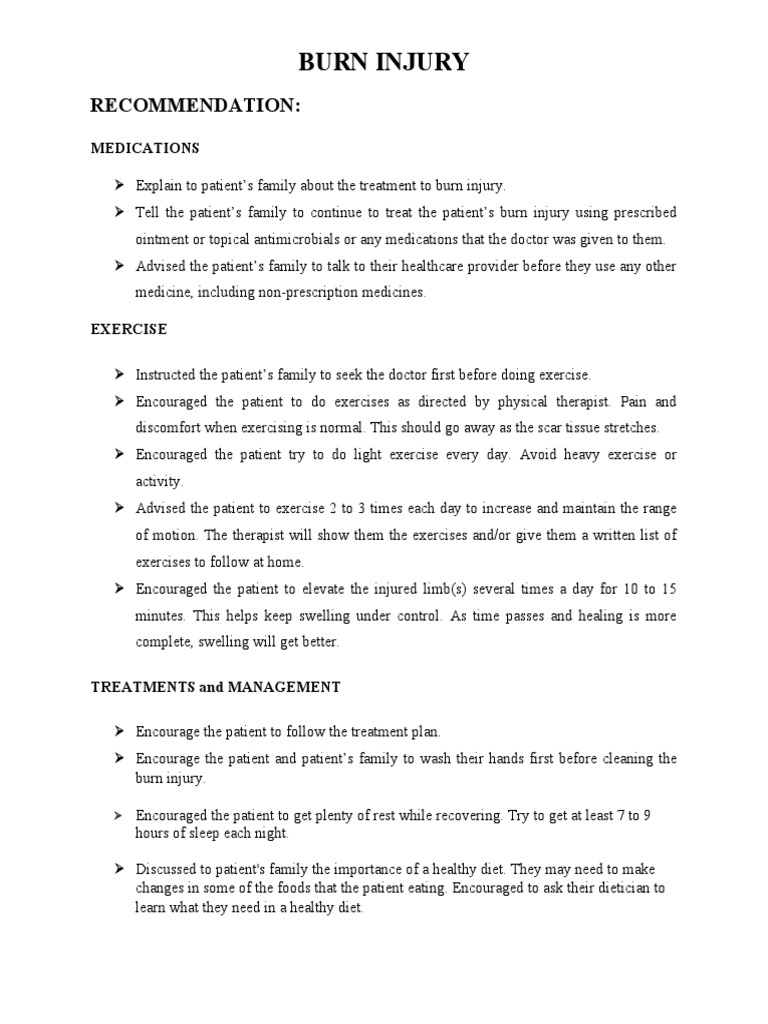 Burn PDF Patient Burn
