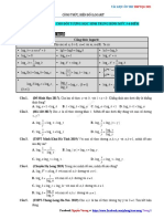 Chuyên Đề 17. Công Thức, Biến Đổi Logarit- Câu Hỏi