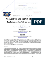 An Analysis and Survey of Security Techn