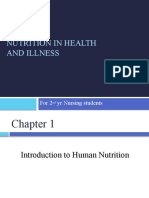 Nutrition in Health and Illness: For 2 Yr Nursing Students