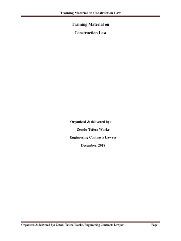 GIZ Const Law TM | PDF | Infrastructure | Sustainability