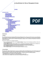 W04 Software Requirements Specification - Library Management System