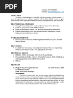 Sharmila Krishnappa Resume