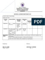 Department of Education: Individual Learning Monitoring Plan