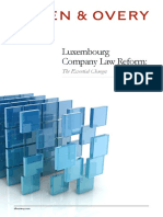 Luxembourg Company Law Reform Juillet 2018