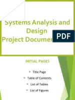 Systems Analysis and Design Project Documentation