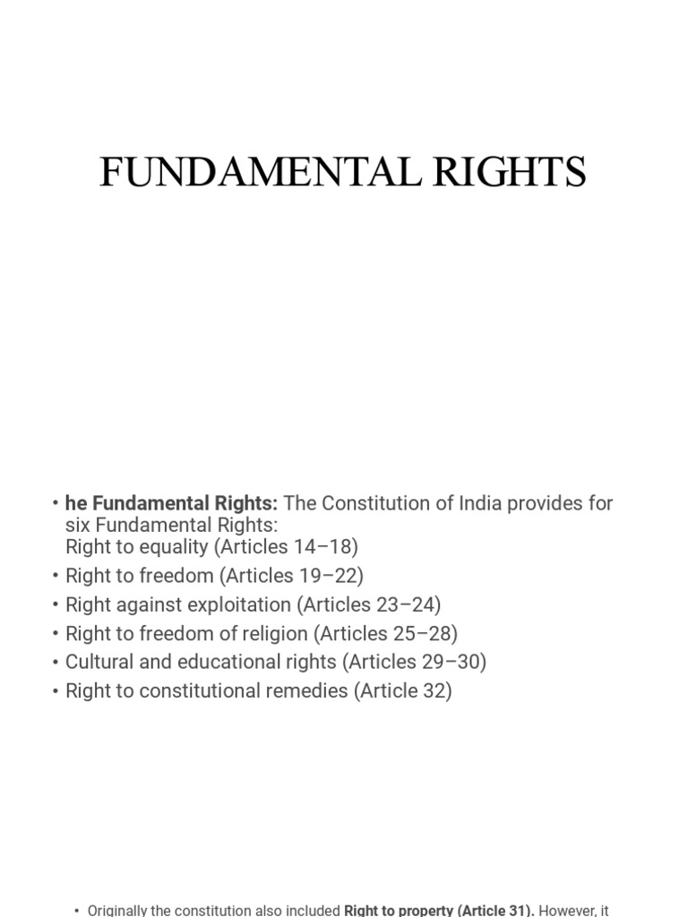Notes On Fundamental Rights Pdf – EHTN