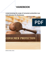 Understanding The Scope of Consumer Protection Law and Relevance For Businesses Resubmision