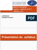 La Fiscalité de L'entreprise Séance 1&2