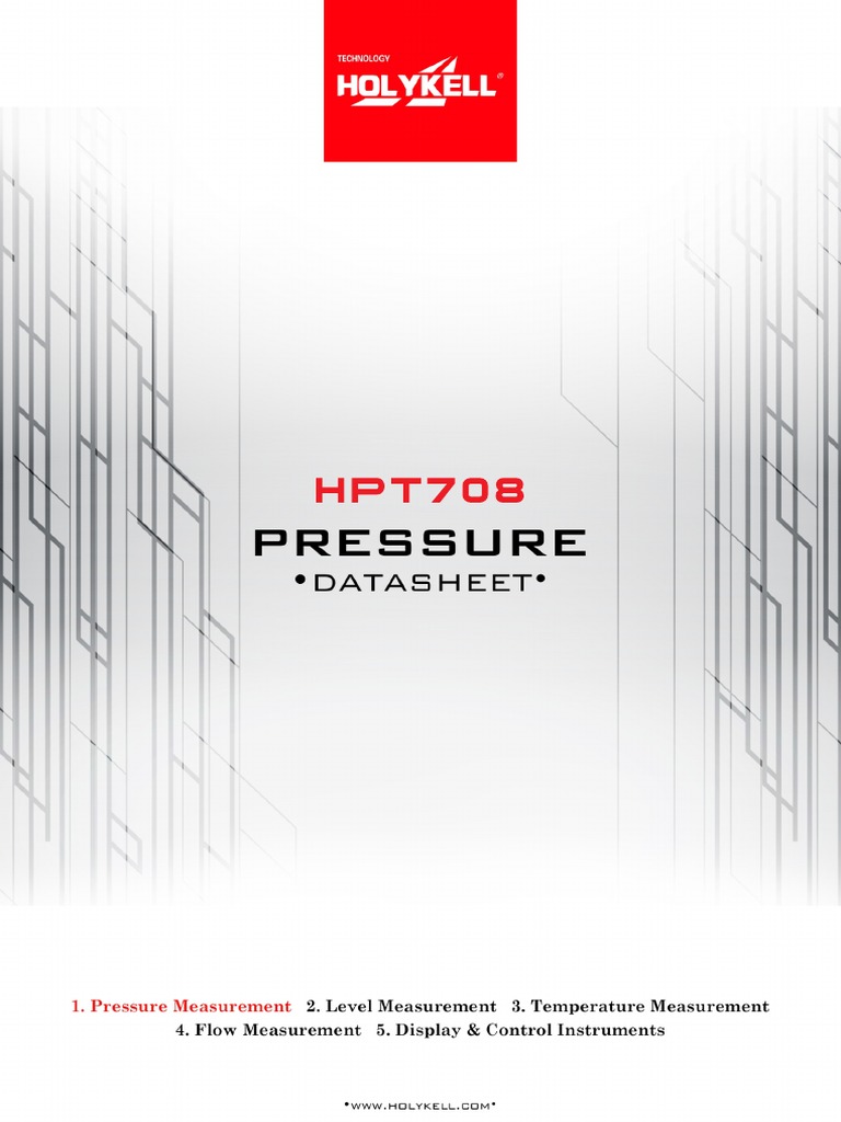 Industrial Pressure Solutions | PDF | Pressure Measurement | Sensor
