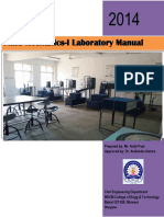 Fluid Mechanics-I Laboratory Manual: Prepared By: Mr. Avijit Paul Approved By: Dr. Arabinda Sharma