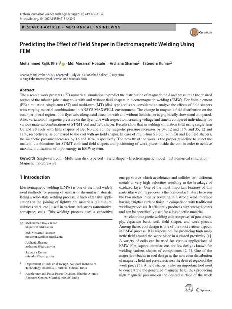 Article - Predicting The Effect of Field Shaper | PDF | Inductor ...