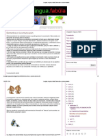 Lenguaje, Lengua y Habla - Elementos en La Comunicación
