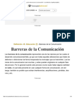 ¿Qué Es Barreras de La Comunicación - Su Definición y Significado (2021)