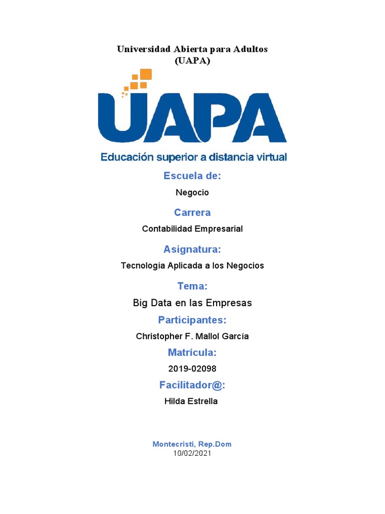 Big Data y su Impacto en Empresas | PDF | Big Data | Información