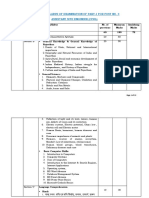 Scheme & Syllabus of Examination of Part-I For Post No. 3 Assistant Site Engineer (Civil)