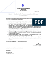 Circular No 25 - 2021 For Attendance