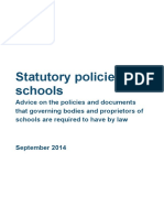 Statutory Schools Policies Sept 14 FINAL
