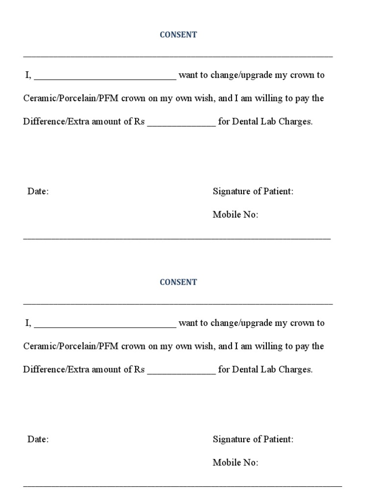 Consent Crown FPD PDF